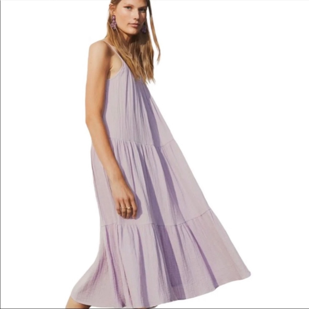 NWOT H&M crinkled cotton dress sz S